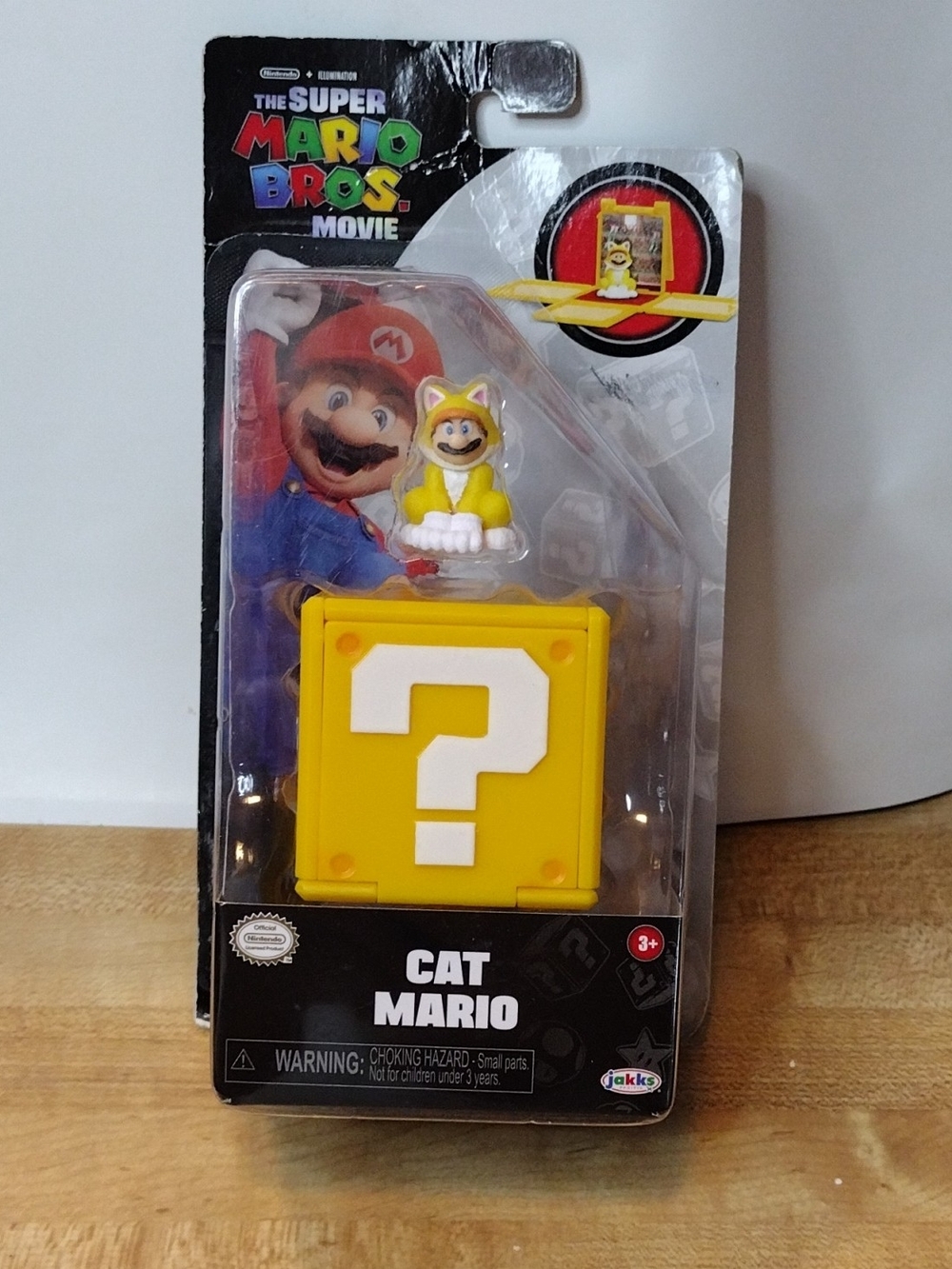 Super Mario Bros Movie CAT MARIO 1.25 Mini Figure Jakks Pacific Sealed Rough Box